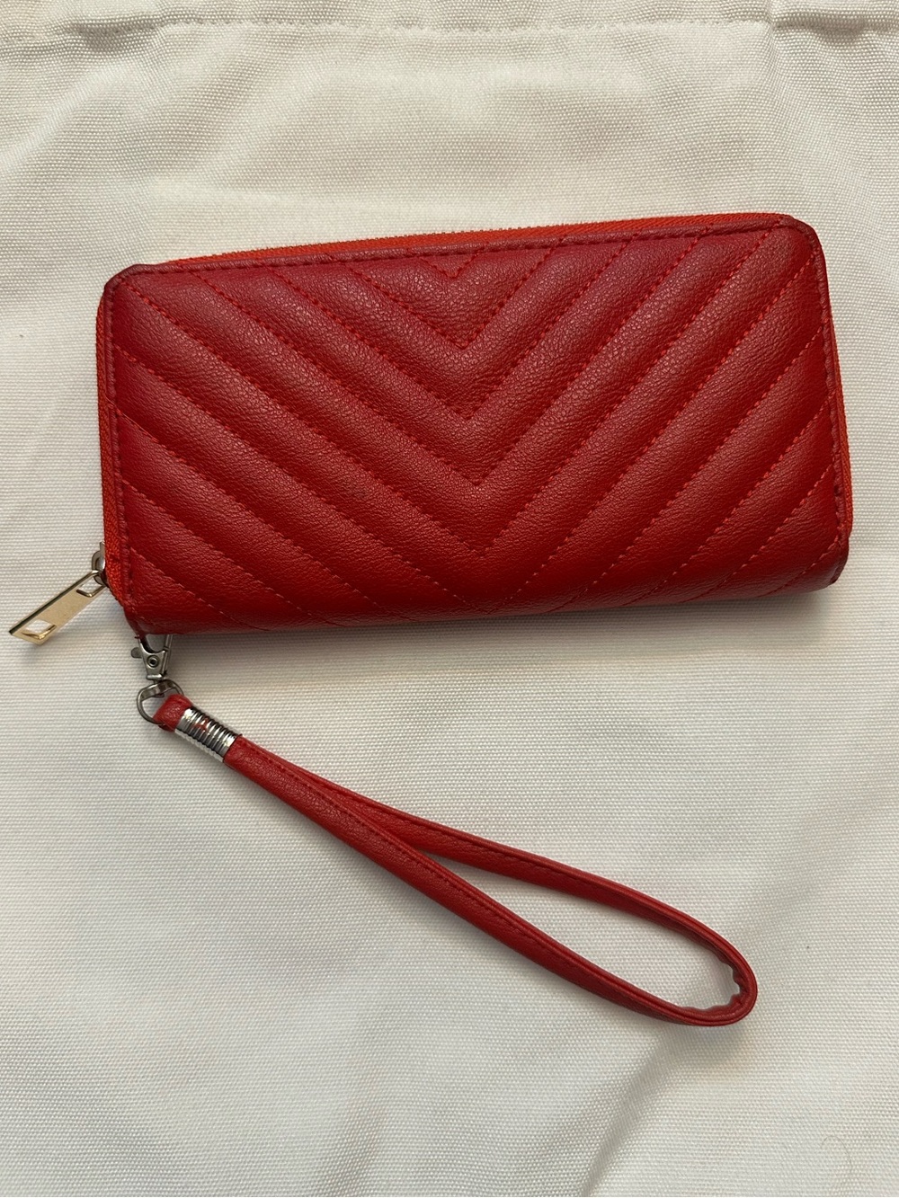 Red Chevron Charlotte Russe Wallet/Wristlet